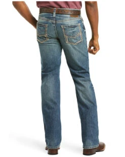 Ariat Men's M5 Ridgeline Medium Wash Slim Straight Jeans -Fashion Clothing Store 010C80 GR P2