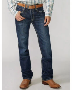 Stetson Rock Fit Barbwire "X" Stitched Jeans 5 Stetson Rock Fit Barbwire "X" Stitched Jeans -Fashion Clothing Store 010D71 CU P2