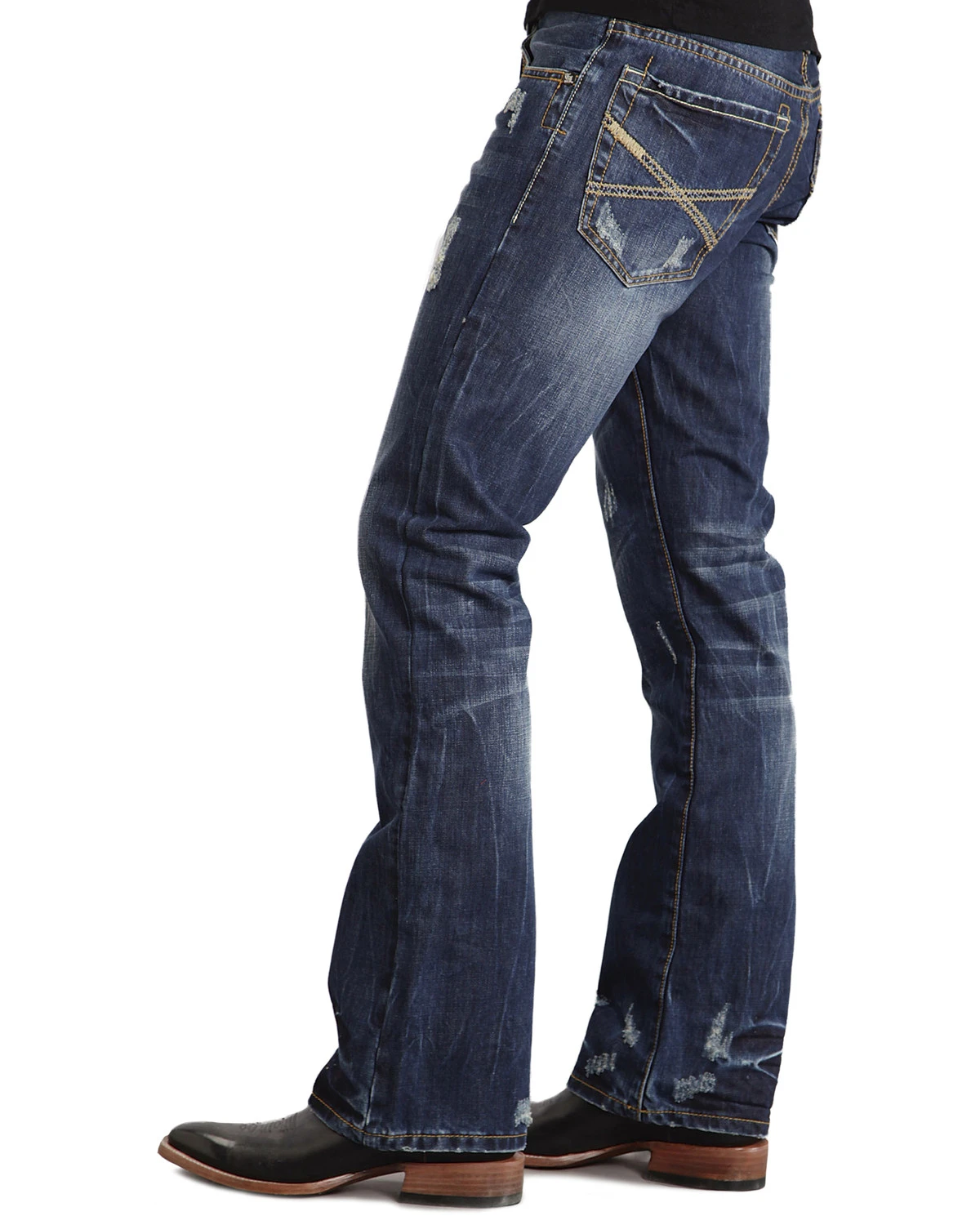 Stetson Rock Fit X Stitched Jeans - Big & Tall 2 Stetson Rock Fit X Stitched Jeans - Big & Tall - Image 2