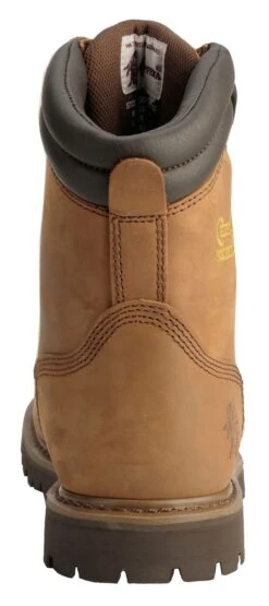 Chippewa Men's Heavy Duty Waterproof & Insulated Aged Bark 8" Work Boots - Round Toe -Fashion Clothing Store 050G25 D7 BK