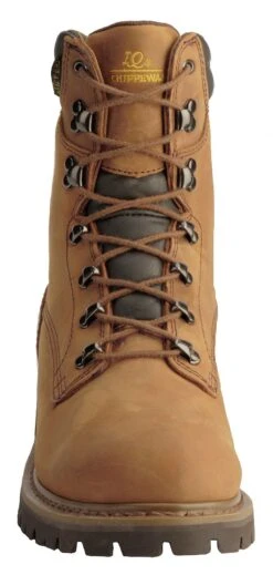 Chippewa Men's Heavy Duty Waterproof & Insulated Aged Bark 8" Work Boots - Round Toe -Fashion Clothing Store 050G25 D7 FT