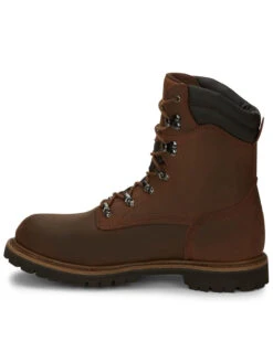 Chippewa Men's Heavy Duty Waterproof & Insulated Aged Bark 8" Work Boots - Round Toe -Fashion Clothing Store 050G25 D7 P3