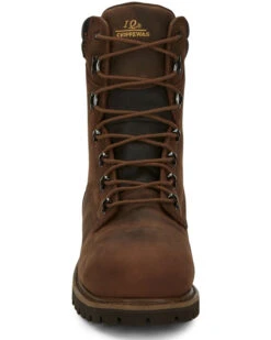 Chippewa Men's Heavy Duty Waterproof & Insulated Aged Bark 8" Work Boots - Steel Toe -Fashion Clothing Store 050G26 D7 P5