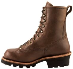 Chippewa Men's Lace-Up Logger Boots - Steel Toe -Fashion Clothing Store 050G62 G4 LT