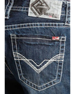 Rock & Roll Denim Men's FR Double Barrel Relaxed Fit Bootcut Jeans -Fashion Clothing Store 0864K2 88 D2