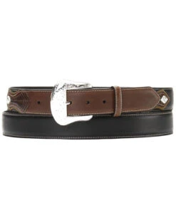 Nocona Men's Top Hand Lace Billet Diamond Concho Belt - Big