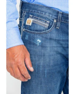 Cinch Men's Ian Dark Stonewash Slim Fit Boot Cut Jeans -Fashion Clothing Store 2000240164 402 P3