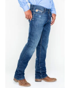 Cinch Men's Ian Dark Stonewash Slim Fit Boot Cut Jeans -Fashion Clothing Store 2000240164 402 P4