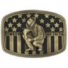 Montana Silversmiths Men's Cowboys Of Faith® Heritage Flag Attitude Buckle
