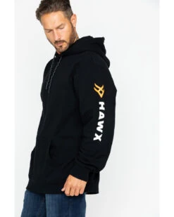 Hawx Men's Logo Sleeve Hooded Work Sweatshirt -Fashion Clothing Store 2000250106 001 P4