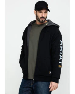 Ariat Men's Rebar All-Weather Full Zip Work Hooded Sweatshirt - Big & Tall -Fashion Clothing Store 2000282107 001 P3