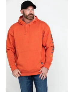 Ariat Men's Volcanic Heather Rebar Graphic Hooded Work Sweatshirt - Big & Tall
