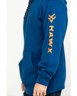 Hawx Men's Logo Sleeve Performance Fleece Hooded Work Sweatshirt - Big & Tall -Fashion Clothing Store 2000284118 400 P4
