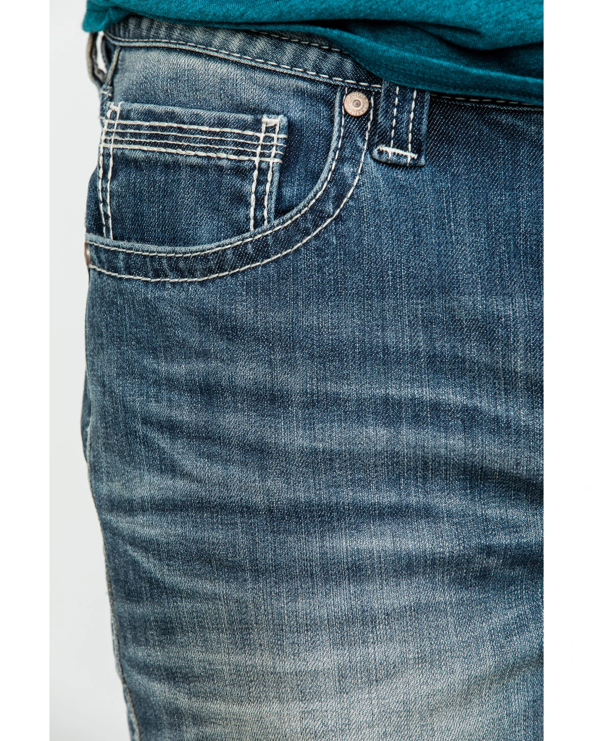 Rock & Roll Denim Men's Reflex Double Barrel Vintage Stretch Relaxed Straight Jeans 4 Rock & Roll Denim Men's Reflex Double Barrel Vintage Stretch Relaxed Straight Jeans - Image 4