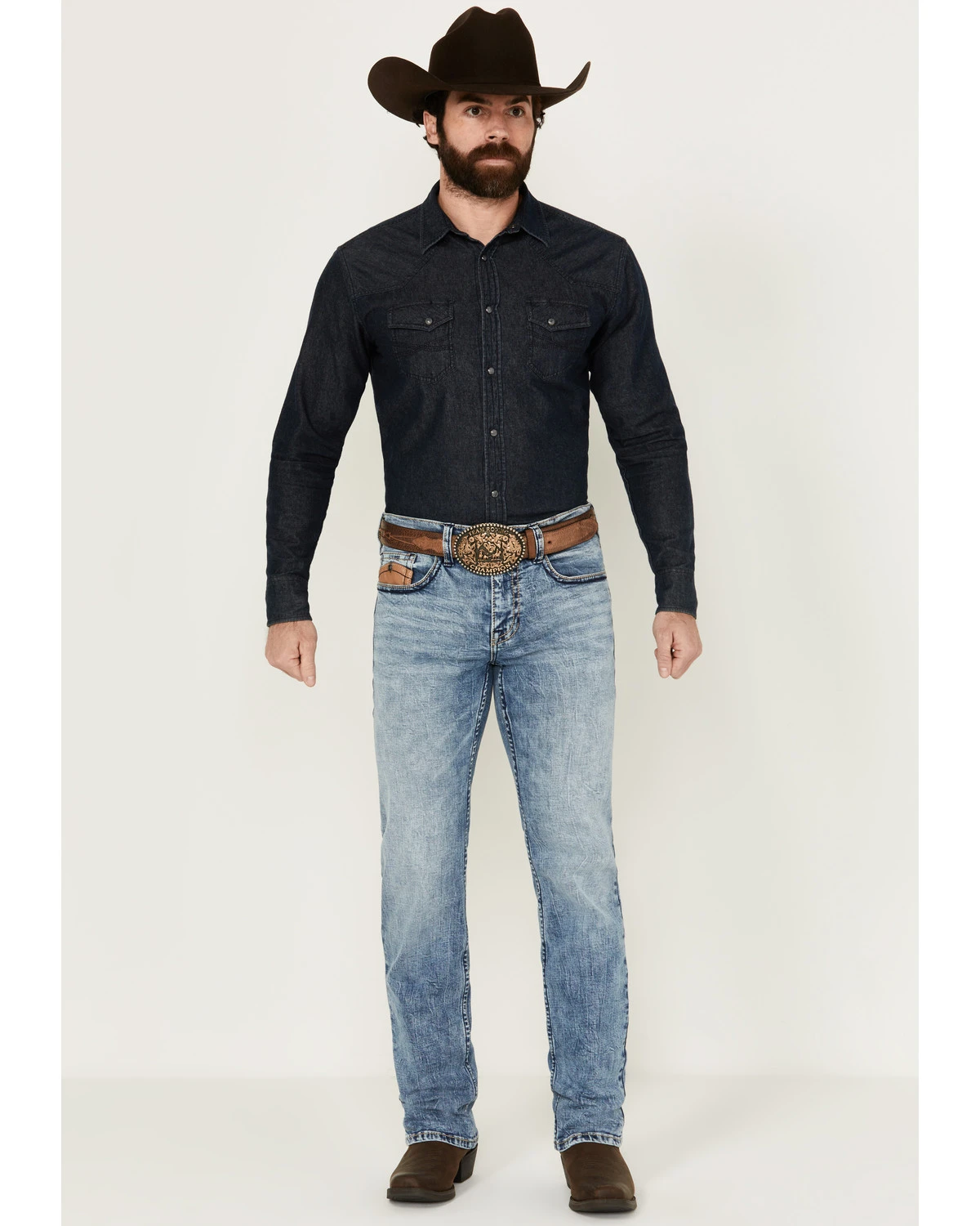 Cody James Core Men's Clover Leaf Light Wash Stretch Slim Straight Jeans 1 Cody James Core Men's Clover Leaf Light Wash Stretch Slim Straight Jeans