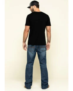 Cody James Men's Wolftooth Medium Wash Stretch Relaxed Bootcut Jeans -Fashion Clothing Store 2000295737 400 P5