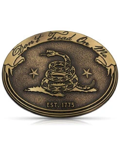 Montana Silversmiths Men's Don'e Tread On Me Gadsden Buckle