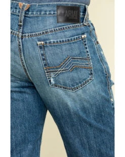 Ariat Men's Riverbend Val Stackable Rigid Relaxed Bootcut Jeans -Fashion Clothing Store 2000322090 400 P4