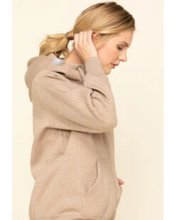 Ariat Women's Dark Oatmeal Heather Rebar Skill Set Zip Hooded Pullover -Fashion Clothing Store 2000322227 104 P5