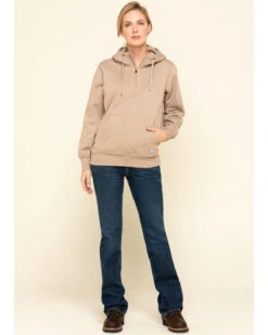 Ariat Women's Dark Oatmeal Heather Rebar Skill Set Zip Hooded Pullover -Fashion Clothing Store 2000322227 104 P6