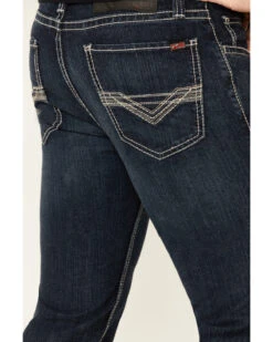 Rock & Roll Denim Men's FR Dark Reflex Revolver Slim Straight Work Jeans -Fashion Clothing Store 2000323863 401 P3