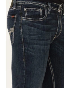 Rock & Roll Denim Men's FR Dark Reflex Revolver Slim Straight Work Jeans -Fashion Clothing Store 2000323863 401 P4