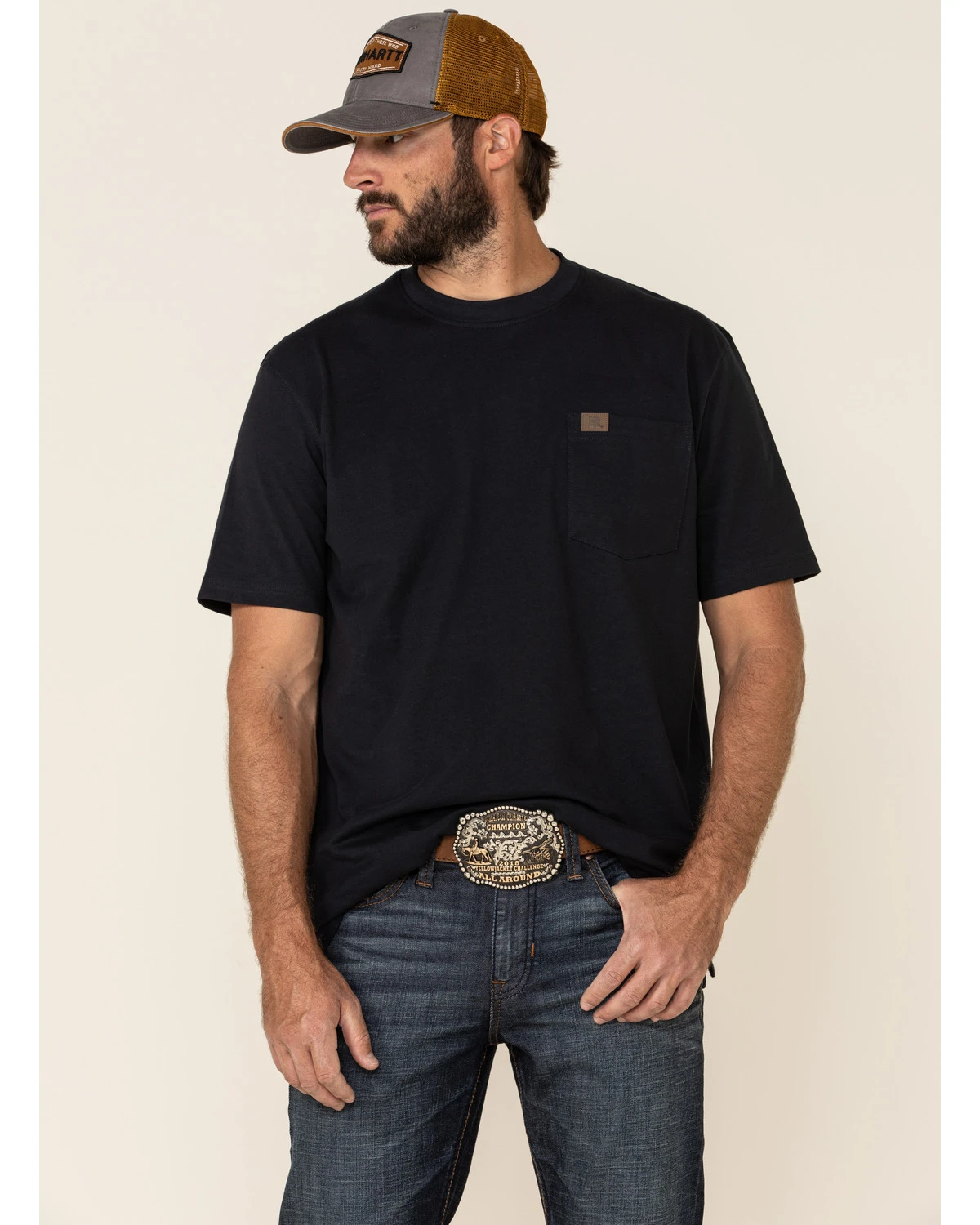 Moonshine Spirit Men's Eating Iron Dark Stretch Slim Straight Jeans 2 Moonshine Spirit Men's Eating Iron Dark Stretch Slim Straight Jeans - Image 2