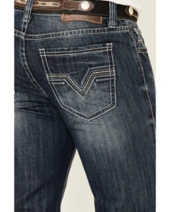Rock & Roll Denim Men's Dark Double Barrel Relaxed Straight Leg Jeans -Fashion Clothing Store 2000333350 400 P4