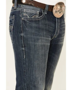 Rock & Roll Denim Men's Dark Double Barrel Relaxed Straight Leg Jeans -Fashion Clothing Store 2000333350 400 P5