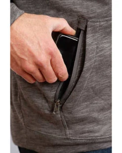 Stetson Men's USA Slub French Terry Hooded Sweatshirt -Fashion Clothing Store 2000339697 020 P3