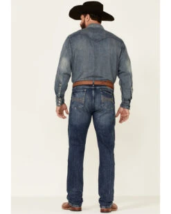 Wrangler 20X Men's Shore Medium Wash Stretch Slim Straight Jeans - Long -Fashion Clothing Store 2000342095 400 P4