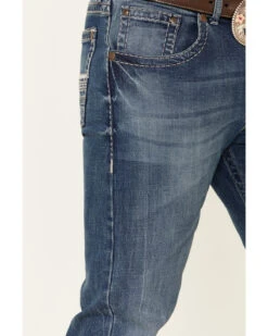 Rock 47 By Wrangler Men's Melody Medium Wash Stretch Slim Bootcut Jeans -Fashion Clothing Store 2000342099 400 P4