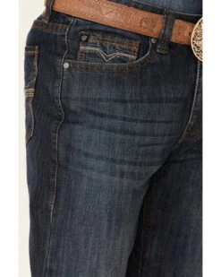 Rock & Roll Denim Men's Double Barrel Dark Wash Stretch Relaxed Straight Jeans -Fashion Clothing Store 2000345207 400 P3