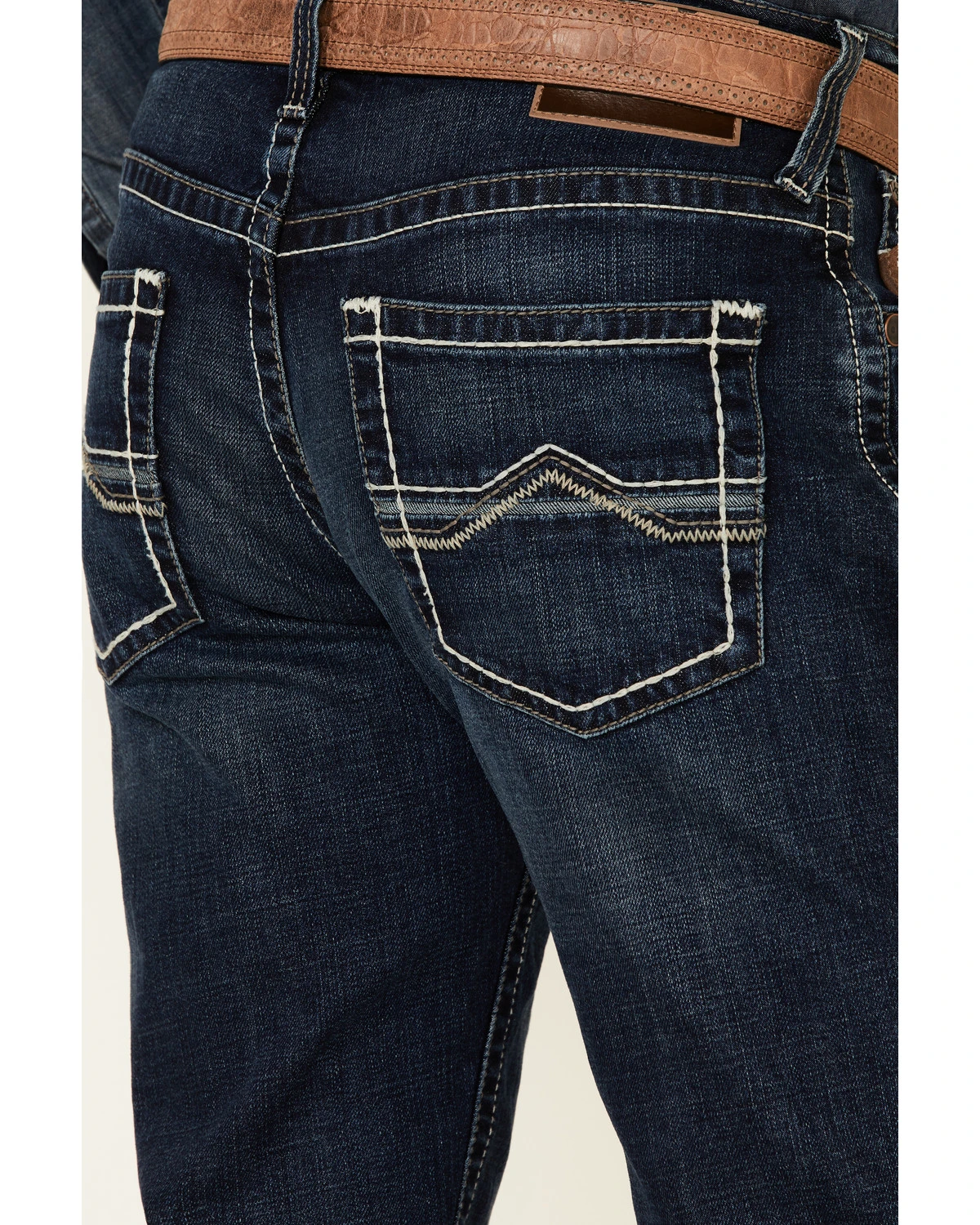 Ariat Men's M4 Barstow Denali Dark Wash Stretch Relaxed Straight Jeans 4 Ariat Men's M4 Barstow Denali Dark Wash Stretch Relaxed Straight Jeans - Image 4