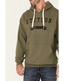 Stetson Men's Green Logo Banner Graphic Hooded Sweatshirt -Fashion Clothing Store 2000350322 300 P3