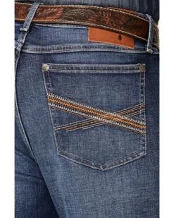 Wrangler 20X Men's Cynn Dark Wash Vintage Stretch Slim Bootcut Jeans - Long -Fashion Clothing Store 2000351007 400 P3