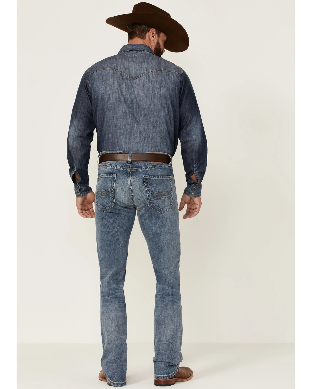 Rock & Roll Denim Men's Hooey Light Vintage Wash Revolver Stretch Slim Straight Jeans 1 Rock & Roll Denim Men's Hooey Light Vintage Wash Revolver Stretch Slim Straight Jeans