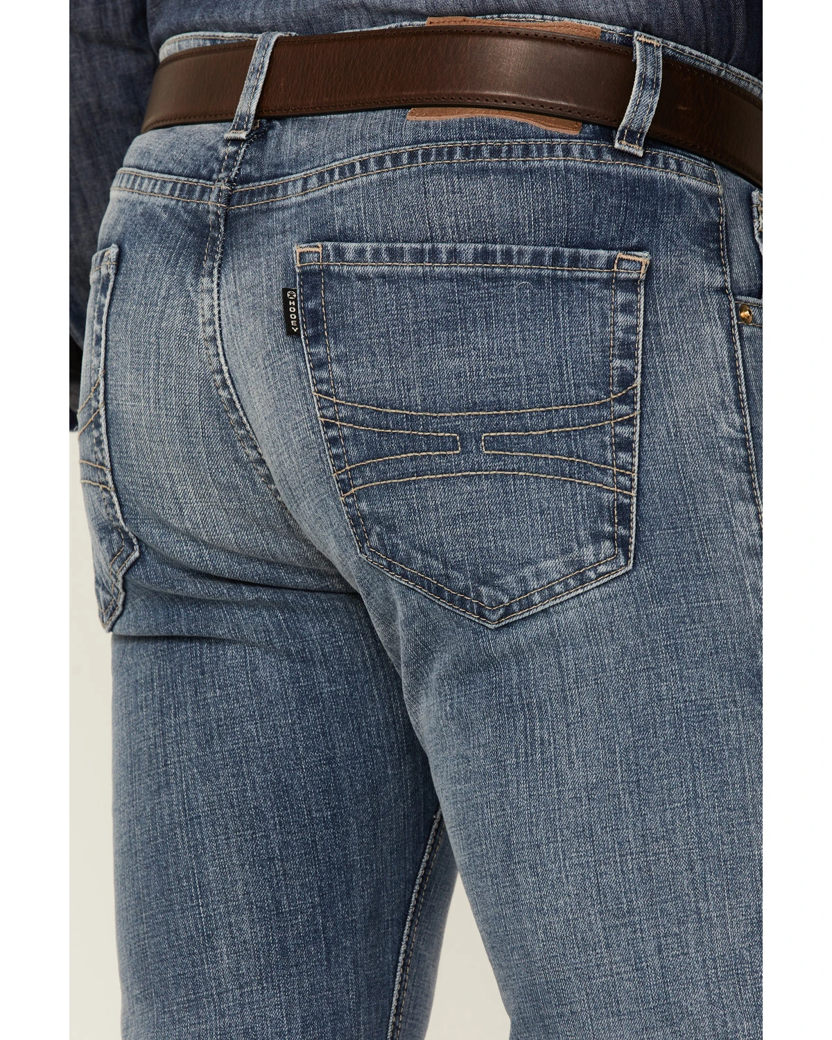 Rock & Roll Denim Men's Hooey Light Vintage Wash Revolver Stretch Slim Straight Jeans 2 Rock & Roll Denim Men's Hooey Light Vintage Wash Revolver Stretch Slim Straight Jeans - Image 2