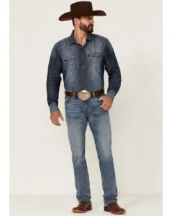 Rock & Roll Denim Men's Hooey Light Vintage Wash Revolver Stretch Slim Straight Jeans 6 Rock & Roll Denim Men's Hooey Light Vintage Wash Revolver Stretch Slim Straight Jeans -Fashion Clothing Store 2000351106 400 P3