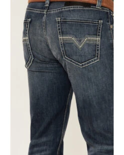 Rock & Roll Denim Men's Dark Wash Revolver Stretch Slim Straight Jeans 7 Rock & Roll Denim Men's Dark Wash Revolver Stretch Slim Straight Jeans -Fashion Clothing Store 2000351109 400 P4