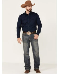 Rock & Roll Denim Men's Vintage Dark Wash Double Barrel Relaxed Straight Jeans -Fashion Clothing Store 2000351110 400 P3