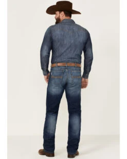 Cinch Men's Silver Label Medium Stonewash Performance Stretch Slim Straight Jeans -Fashion Clothing Store 2000355892 402 P3