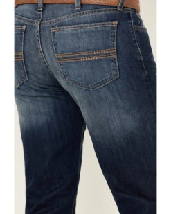 Cinch Men's Silver Label Medium Stonewash Performance Stretch Slim Straight Jeans -Fashion Clothing Store 2000355892 402 P4