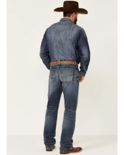 Cinch Men's White Label Medium Stonewash Performance Stretch Relaxed Straight Jeans -Fashion Clothing Store 2000355910 402 P3