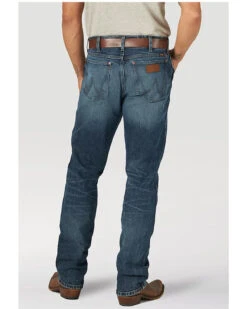 Wrangler Retro Green Men's Lexford Dark Wash Stretch Slim Straight Jeans 5 Wrangler Retro Green Men's Lexford Dark Wash Stretch Slim Straight Jeans -Fashion Clothing Store 2000358071 400 P3