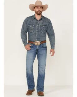 Rock 47 By Wrangler Men's Bayshore Medium Stretch Slim Bootcut Jeans