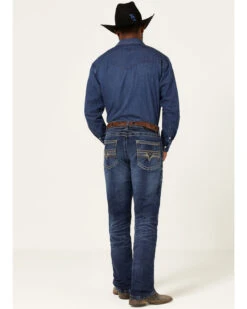 Rock 47 By Wrangler Men's Prichett Dark Wash Stretch Slim Straight Jeans 6 Rock 47 By Wrangler Men's Prichett Dark Wash Stretch Slim Straight Jeans -Fashion Clothing Store 2000361296 416 P3