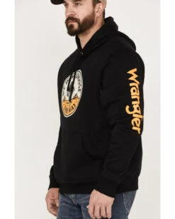 Wrangler Men's Yellowstone We Don't Choose Way Logo Sleeve Graphic Hooded Sweatshirt -Fashion Clothing Store 2000361692 001 P3