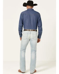 Cinch Men's Ian Light Stonewash Performance Stretch Slim Bootcut Jeans -Fashion Clothing Store 2000362747 402 P3