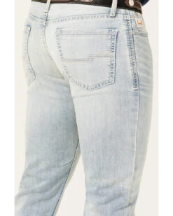 Cinch Men's Ian Light Stonewash Performance Stretch Slim Bootcut Jeans -Fashion Clothing Store 2000362747 402 P4